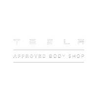 TESLA approved Body shop Logo